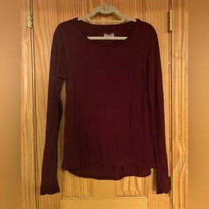Under armour maroon long sleeve size large